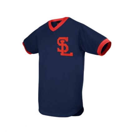 Wambro Striped Baseball Jersey Buttons Casual Shirt